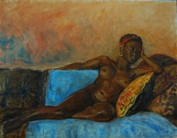 On the Brown Leather Sofa