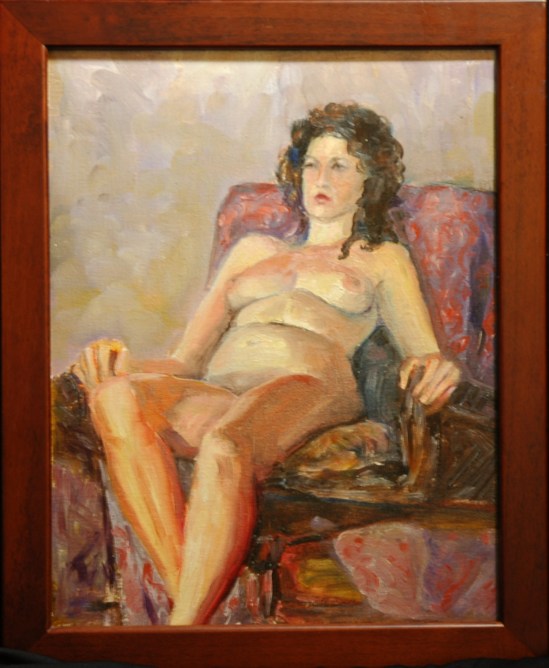 New Angle on the Brown Leather Recliner