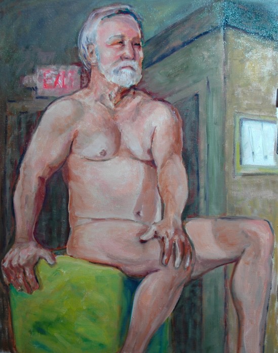 "Huis Clos" ("Inside closed doors" or "no exit"?) WIP after 2d of 3-session pose