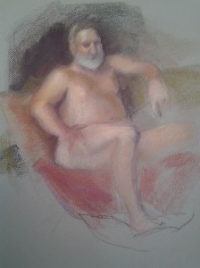 Nancy's pastel painting