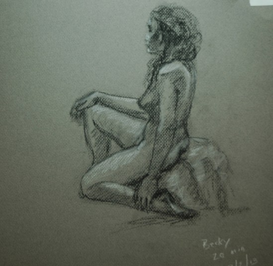 Becky, left side view