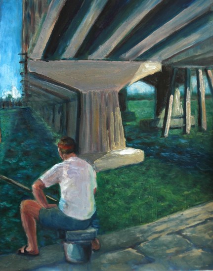 Fishing under the Jolley Bridge