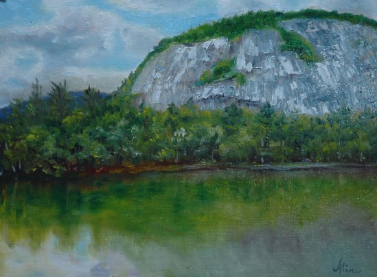 White Horse Ledge over Echo Lake