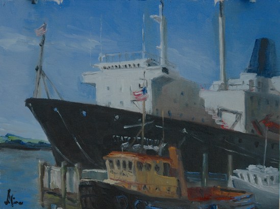 The State of Maine (with tugboat)