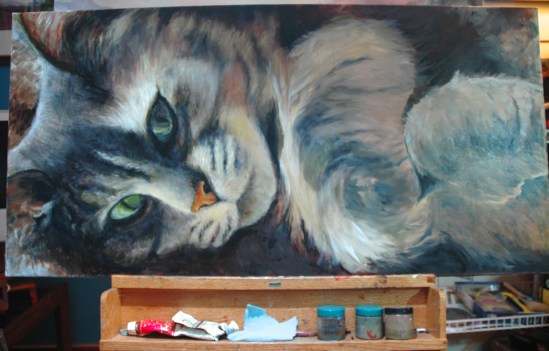 Gracie Portrait, WIP