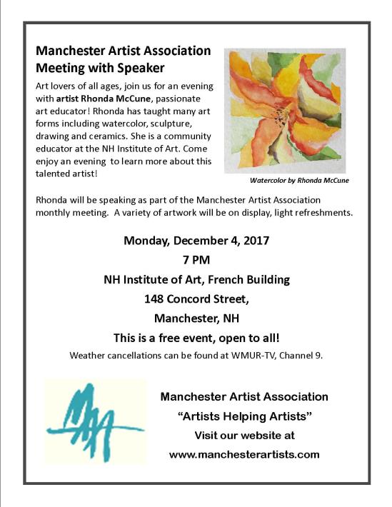 Rhonda McCune Poster December 2017